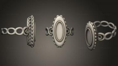 Jewelry rings Ring With Opal 3d model